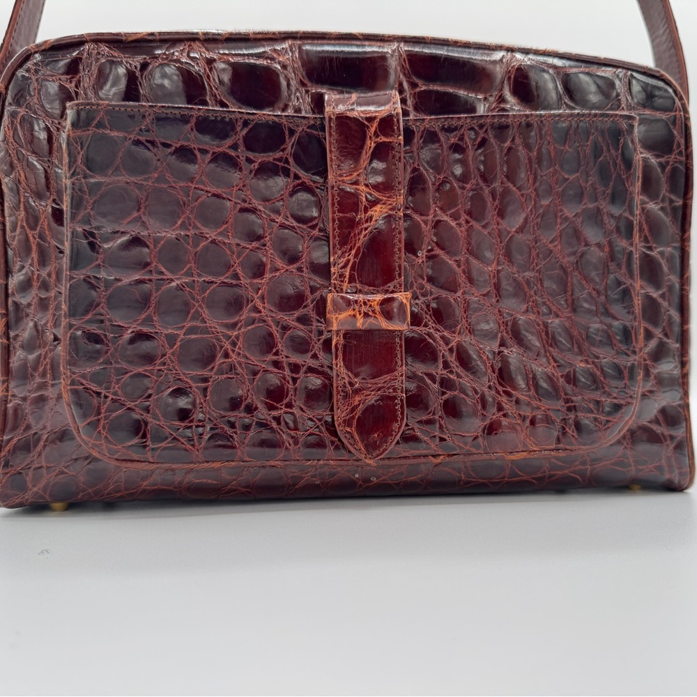 Vintage Maxima × Titti Dell’Acqua Collaboration Alligator Bag Italy
